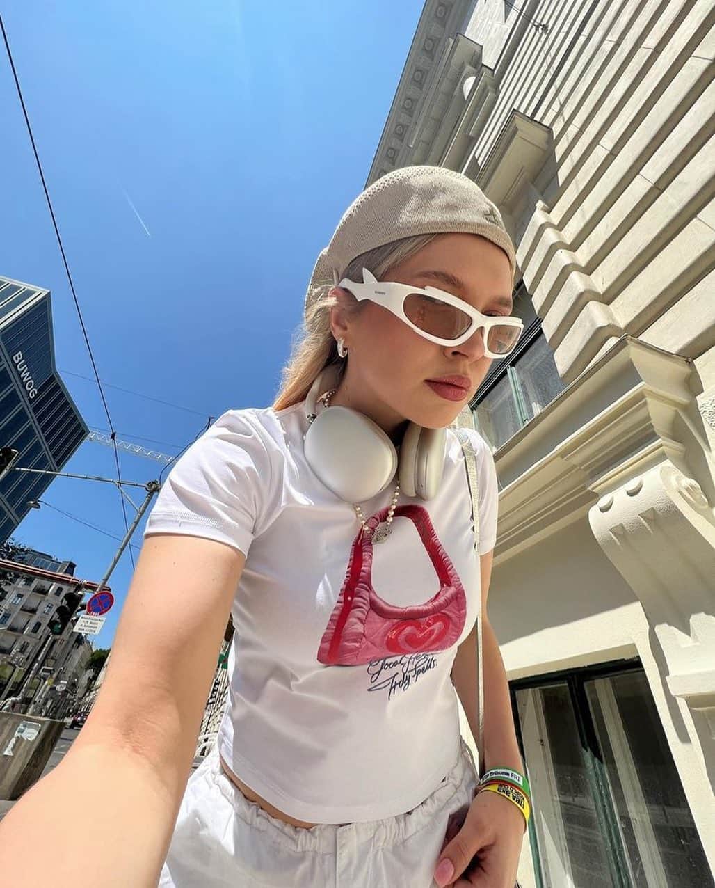 LOCAL HEROESさんのインスタグラム写真 - (LOCAL HEROESInstagram)「We still can't get over this Tee 🎀 / @aleksandrags in LH x Holy Spells Slim Fit Tee ( sold out )」7月4日 4時03分 - localheroes