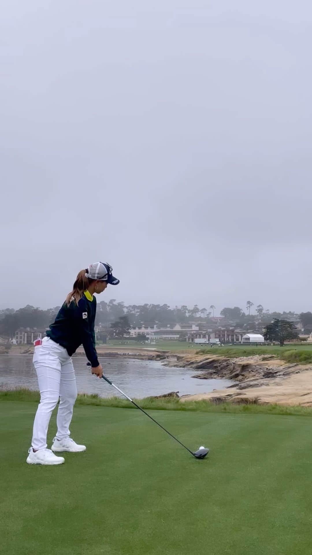 上田桃子のインスタグラム：「practice round☺︎  #uswomensopen  #pebblebeach  #2023」