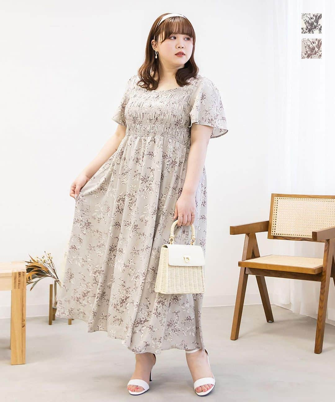 clette(クレット)さんのインスタグラム写真 - (clette(クレット)Instagram)「・RE STOCK・  人気のオリジナルアイテムが再入荷致しました🩷 お見逃しなく🥳 ＿＿＿＿＿＿＿＿＿＿＿＿＿＿  CLETTEオリジナル★シャーリング花柄ワンピース b4a173086 color：cloudypink／ivory  CLETTEオリジナル★サイドリボンストライプワンピース b4a173039 color：white／black  CLETTEオリジナル★バックカシュクール花柄ワンピース b4a173085 color：ecru／blue  CLETTEオリジナル★配色ステッチマーメイドスカート e1z173039 color：beige／black ＿＿＿＿＿＿＿＿＿＿＿＿＿＿  その他にもCLETTEでしか買えないオリジナルアイテム発売中！ CLETTEならではのこだわりが詰まったアイテム多数。   ▼プロフィールのリンクよりご覧ください。 @clette_official  #大きいサイズ #ぽっちゃりモデル #fashion #ブラウス #coordinate #clette #shopping #CLETTEオリジナル #カジュアルコーデ #おしゃれコーデ #ゆったりコーデ #クレット #ぽちゃコーデ　#ぽっちゃりコーデ #秋冬コーデ #人気コーディネート #トレンドコーデ #ラファコーデ　#夏コーデ　#春コーデ　#ワンピコーデ　#春ワンピ　#ぽっちゃり女子　#ぽっちゃりコーデ　#プラスサイズコーデ　#プラスサイズ　#細見えコーデ　#plussize　#大きいサイズ #着痩せコーデ #CLETTEコーデ 　#夏ワンピースコーデ」7月4日 14時21分 - clette_official