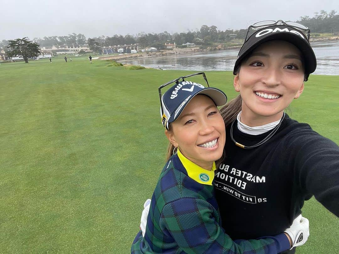 脇元華さんのインスタグラム写真 - (脇元華Instagram)「桃子さんと☺️🍑💓  #usga #uswomensopen  #pebblebeach  #golf」7月4日 14時29分 - hana.wakimoto