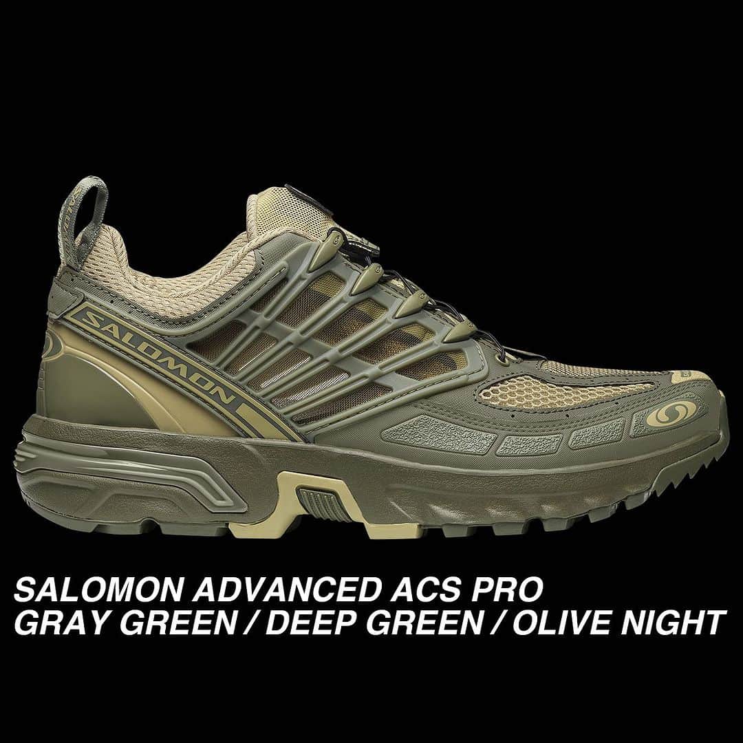 エリミネイターさんのインスタグラム写真 - (エリミネイターInstagram)「SALOMON ADVANCED “ACS PRO” GRAY GREEN / DEEP LICHEN GREEN / OLIVE NIGHT coming soon. . #salomonadvanced #advanced #salomonsportstyle #salomon #limitededition #function #functionaltraining #kicks #instakicks #nicekicks #sneakers #sneakerhead  #acspro #mensfashion #menswear #highsnobiety #eliminator #tokyo #daikanyama #streetfashion #streetstyle #streetwear #trailrunning」7月4日 13時28分 - eliminator_tokyo
