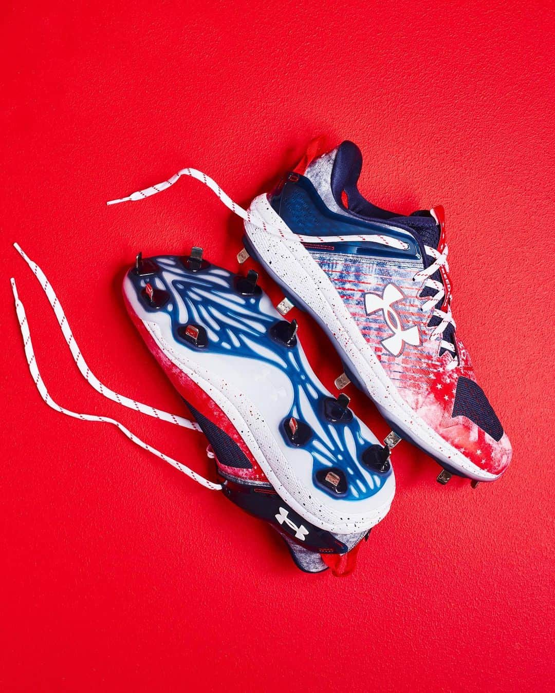 Under Armourのインスタグラム：「America's National Pastime ⚾️ Our sqUAd is rocking the UA Yard Low MT Baseball Cleats today.」