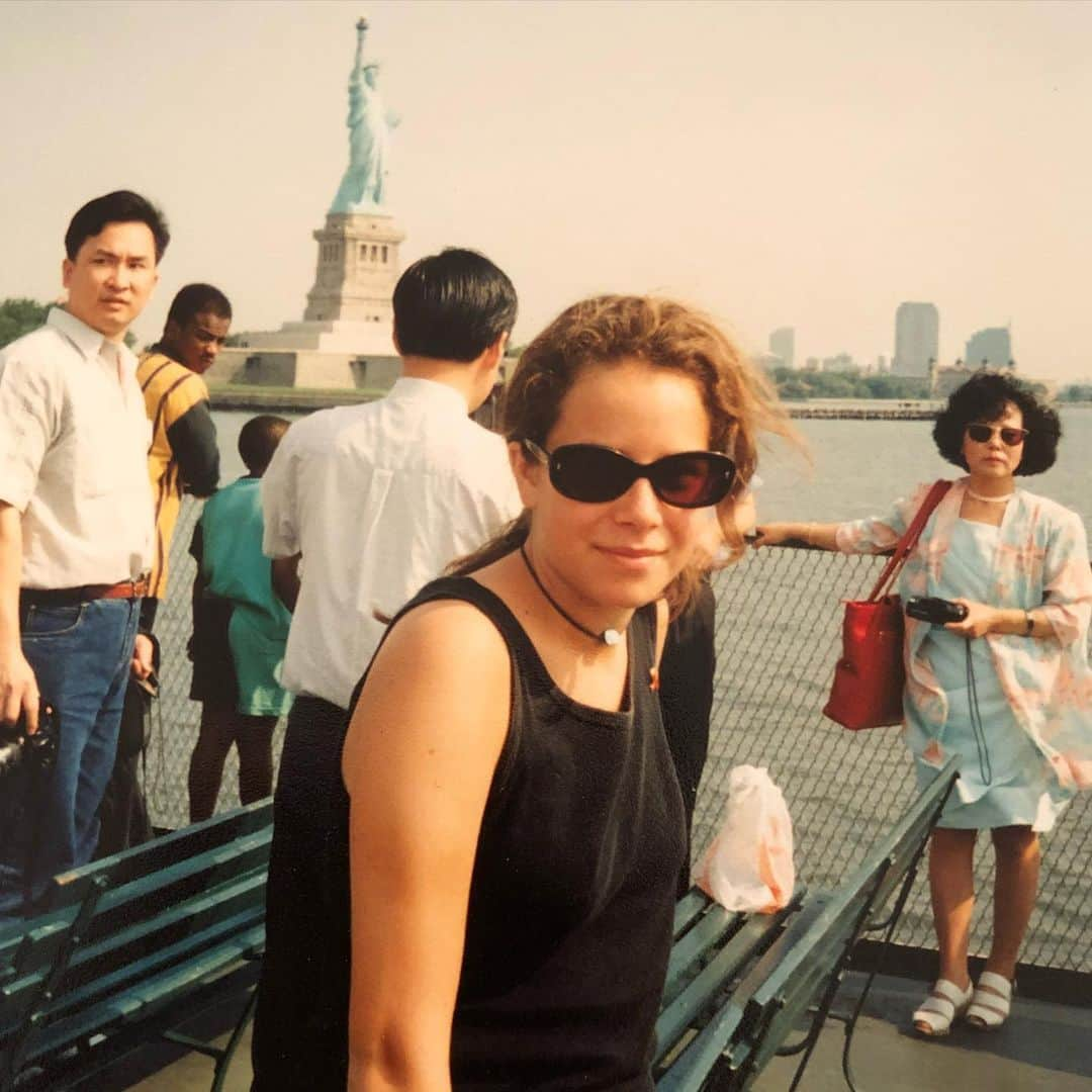 オランピアルタンさんのインスタグラム写真 - (オランピアルタンInstagram)「Summer 1993, my first trip to New York. 🗽⛴️🇺🇸 #happy4th #tbt」7月4日 23時15分 - olympialetan