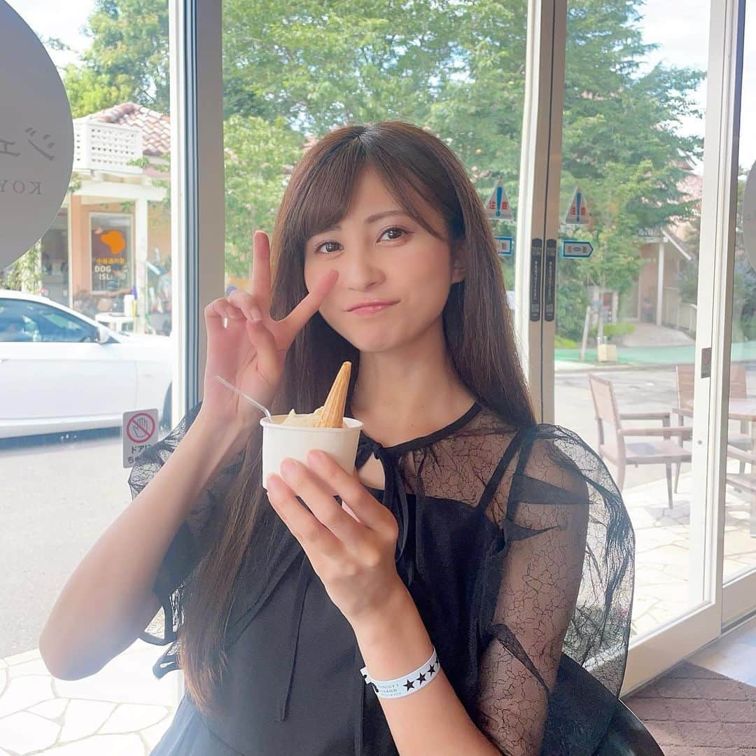 金澤有希のインスタグラム：「あいす🍨」