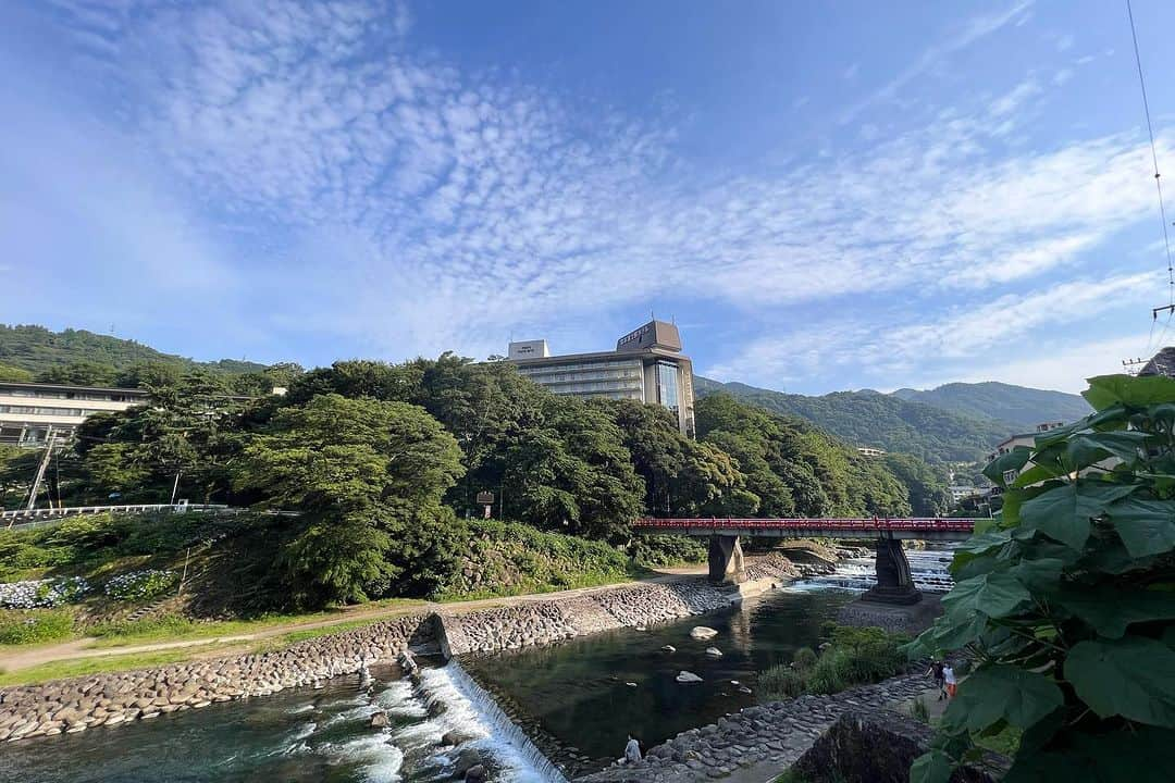 安田美沙子さんのインスタグラム写真 - (安田美沙子Instagram)「少し前に、久々の家族旅行に行って来ました！  パパは1ヶ月前にロマンスカーの先頭車両をおさえてくれました✨  パノラマビュー！美しい！ 箱根に近づくと、緑が増えて、すずしいからか紫陽花がまだまだ沢山🤍  箱根の富士屋ホテルが見える景色って、ようこそ！とお出迎えしてもらってるみたいで。。  すでに癒されました。  燕の赤ちゃんもかわいいし、 私は癒しを求めていたんだと気付かされた。  子供達に楽しんで貰うのはもちろん、自分も癒しを求めていました。  私の中の絶対的価値観は自然！！ 旅を終える前と後では、なんだか世界がちがいました。 忘れてたな。。。  まだまだ旅は続きます。  #ロマンスカー #mse #箱根 #温泉 #brothers」7月5日 0時29分 - yasuda_misako