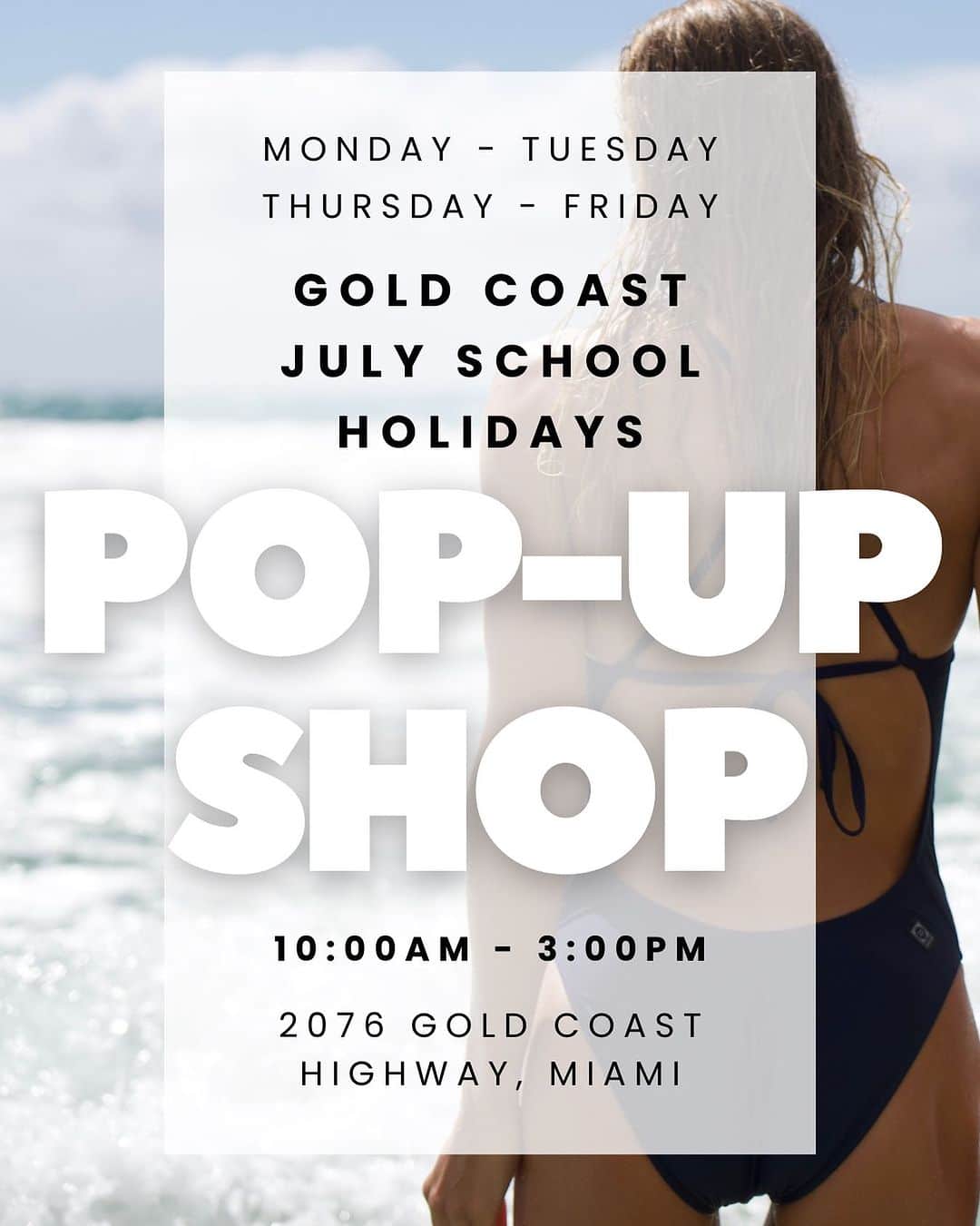 JOLYN Swimwearのインスタグラム：「📍 WE ARE MOVING!! 📍  From MONDAY 3rd JULY, we will be at our new warehouse at 2076 Gold Coast Highway, Miami 🥳  For the first two weeks at our new location, we will be having a pop-up shop - no appointments necessary!  Our pop-up shop will be open the following times:  Monday 3rd & Tuesday 4th July // 10am - 3pm Thursday 6th & Friday 7th July // 10am - 3pm  Monday 10th & Tuesday 11th July // 10am - 3pm Thursday 13th & Friday 14th July // 10am - 3pm  Our pop-up is closed Wednesdays and weekends. We won't be facilitating appointments at our other showroom during this time, so come say hello at our Miami pop-up! // #jolynaustralia」
