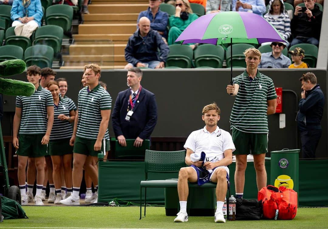 ダビド・ゴフィンさんのインスタグラム写真 - (ダビド・ゴフィンInstagram)「So happy to have honored my @wimbledon WC with a 1st round win 💪🏻🌱✅」7月4日 19時18分 - david__goffin