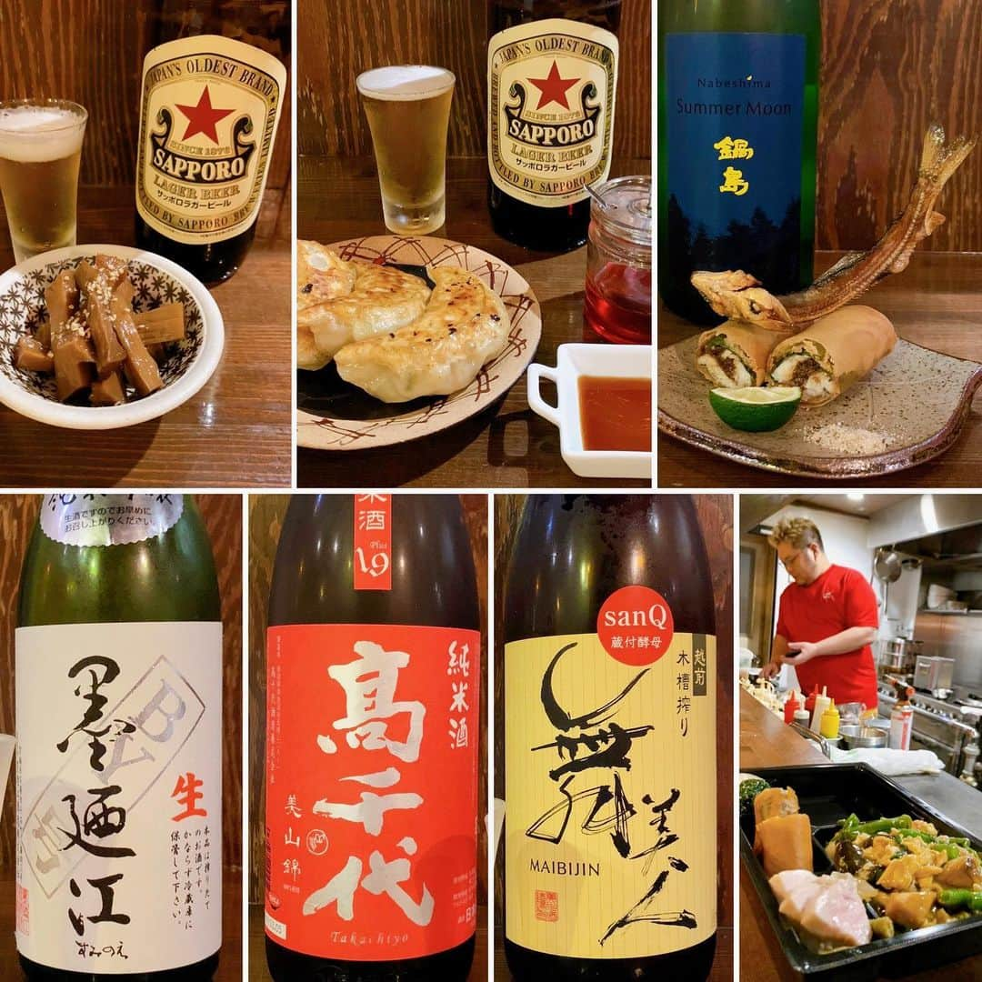 くろさんのインスタグラム写真 - (くろInstagram)「本日もお疲れちゃんでした🍺🍶  奥沢の和風中華と美味しい日本酒が呑めるお店OZ  今宵も美味しいお酒と美味しい酒の肴堪能しました🍶  #日本酒と和風中華OZ #奥沢OZ #OZ奥沢 #奥沢中華 #町中華ならぬ変態中華 #変態中華 #日本酒と和風中華 #OZ盛り #鮎の春巻き #奥沢日本酒 #奥沢居酒屋 #自由が丘居酒屋 #奥沢グルメ #奥沢ディナー #自由が丘グルメ #自由が丘ディナー #赤星が飲める店 #美味しい日本酒が飲める店 #かがた屋酒店 #日本酒好きな人と繋がりたい #くろ呑み喰い」7月4日 20時47分 - m6bmw