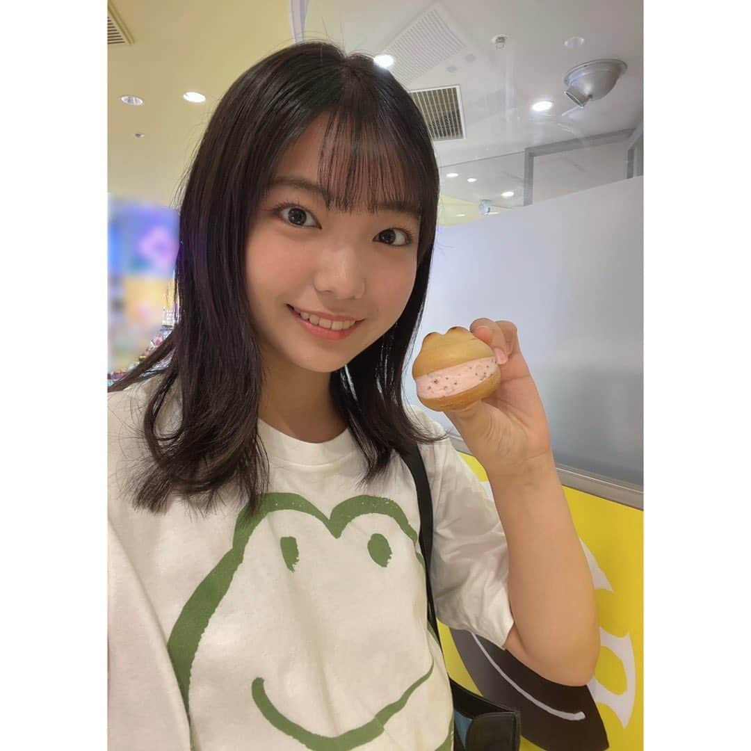 ANGERMEさんのインスタグラム写真 - (ANGERMEInstagram)「. 推し活してきた🐸  #川名凜 #ケロトッツォ #美味しかった #めっちゃ #美味しかった  #SHIBUYA109 #推し活 #ケロ活」7月4日 20時48分 - angerme_official