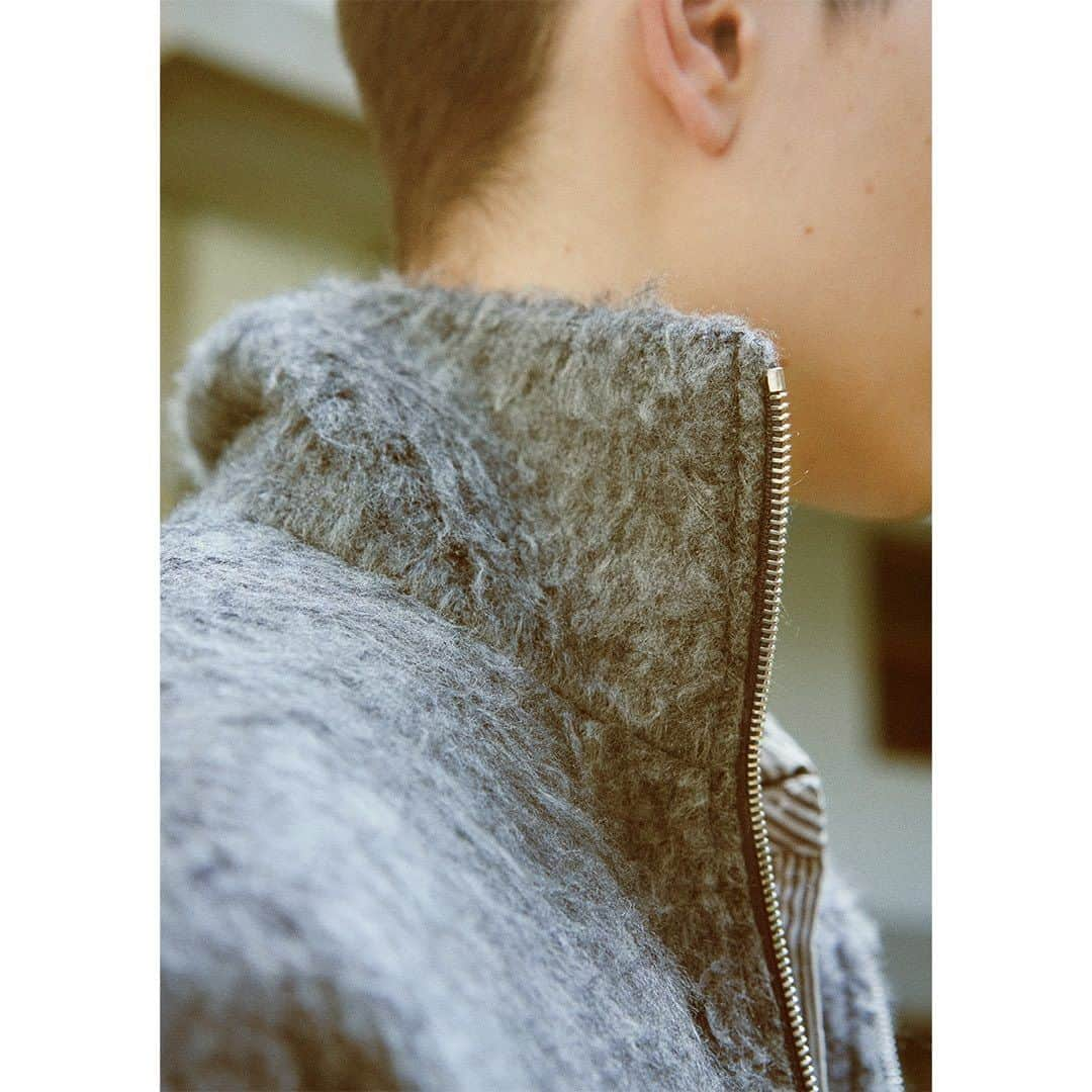 キートのインスタグラム：「. Autumn / Winter Collection 2023   Photographer @rikiyamada   Stylist @kenichihiramoto   Hair & Make-up @masaki_hair @annamisawa   Model @sun._.___ andrey fabien   Casting @takahiro_kudose   #23aw #mens #womens #collection #kiit_official」