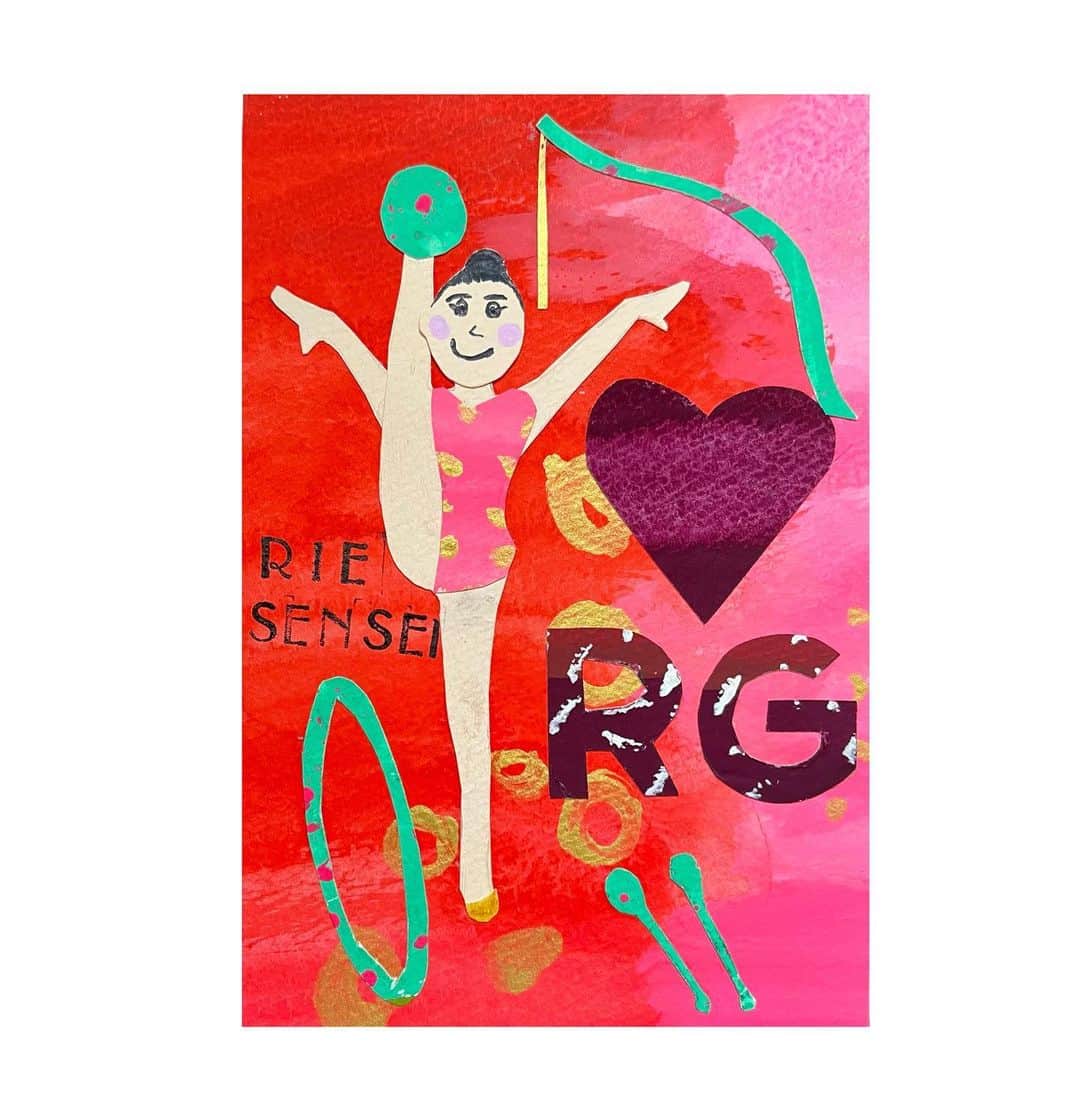松原梨恵のインスタグラム：「💌  競技を通じて出逢えることが喜び🫶宝物✨  #RG #新体操 #RythmicGymnastics #ありがとう感謝の気持ち 🫶  素敵なお手紙ありがとう！」