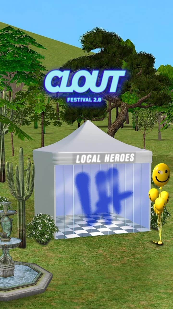 LOCAL HEROESのインスタグラム：「WARSZAWA! LH SOUVENIR SHOP 🎪 na @clout_festival Wbijajcie od piątku ( tylko tego dnia wejście for FREE dla każdego ) widzimy się na stadionie Legii! SEE YA!」