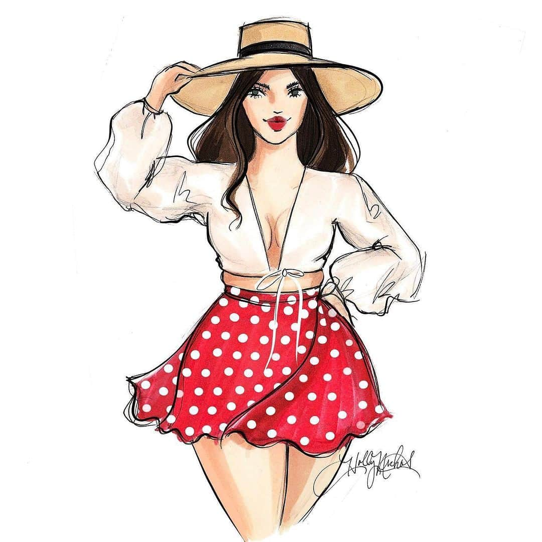 Holly Nicholsさんのインスタグラム写真 - (Holly NicholsInstagram)「Girls of Summer ☀️ #fashionillustration #fashionillustrator #summerstyle #copic #copicmarkers #hnicholsillustration」7月4日 22時05分 - hnicholsillustration