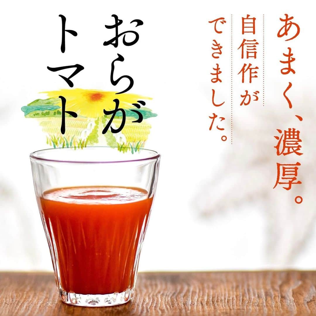 ほぼ日刊イトイ新聞さんのインスタグラム写真 - (ほぼ日刊イトイ新聞Instagram)「【販売をはじめて10年目！ 永田農法で育てたトマトのジュースです。】 北海道・余市の中野さん一家がつくる トマトジュースを再販売します。  植物の生命力を最大限に引き出すといわれる 「永田農法」で育てられたトマトは、 信じられないほどに、あまく、みずみずしく、濃厚。  そのトマトだけを使って、 平均糖度９を超える特別な 100％のトマトジュースをつくっていただきました。 販売10年目も、自信を持ってお届けします！ https://www.1101.com/store/tomato/index.html  #おらがトマト #トマトジュース #永田農法 #トマト #ほぼ日 #ほぼ日ストア #ほぼ日刊イトイ新聞」7月5日 8時37分 - hobonichi1101