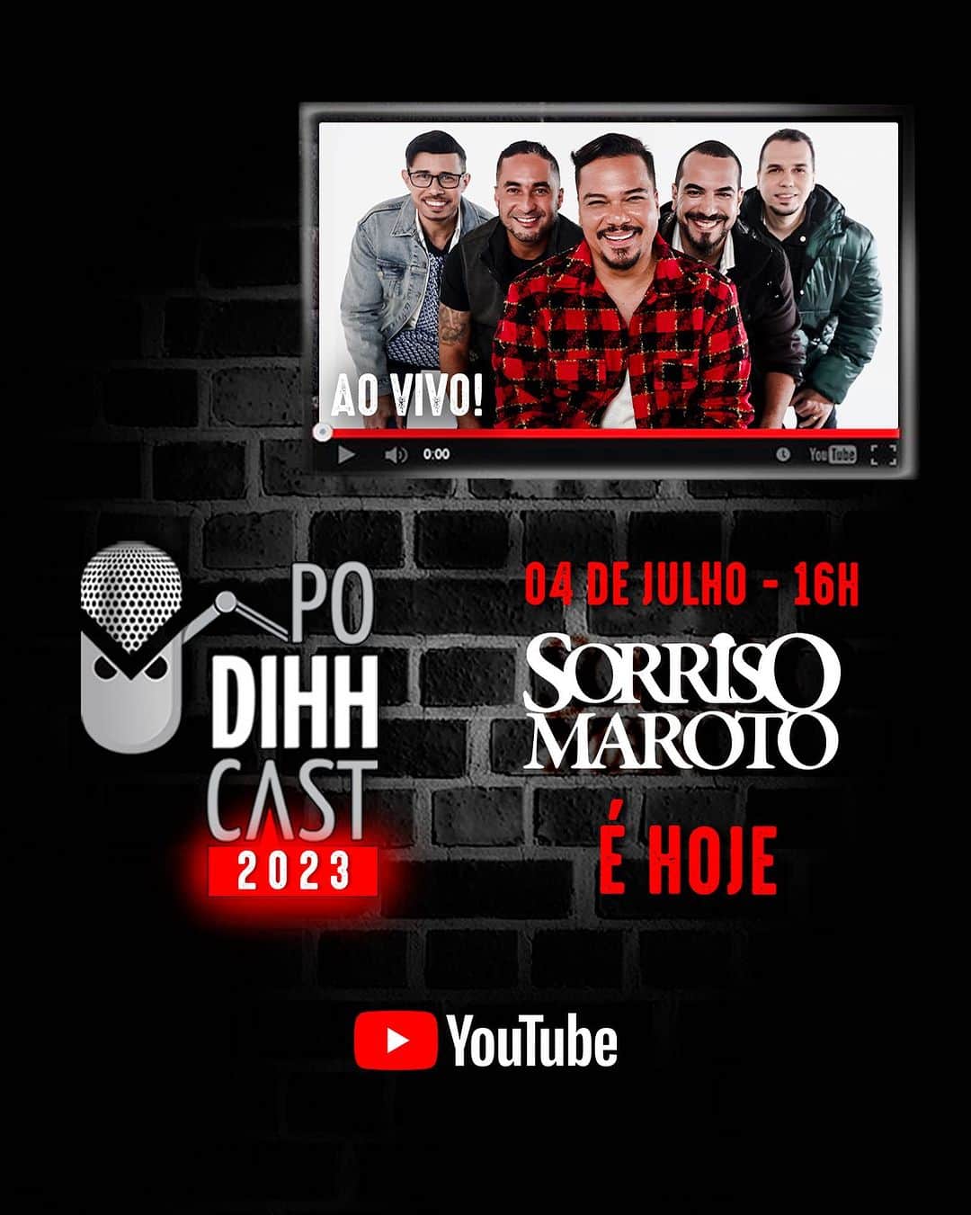Sorriso Marotoのインスタグラム：「Fala turma, hoje estaremos AO VIVO no podcast do nosso amigo e humorista @odihhlopes, pra bater um bate papo massa e vocês não podem perder! ✌🏽  Sintoniza no YouTube no canal do @podihhcast, a partir das 16h. O link tá nos Stories! 😉」