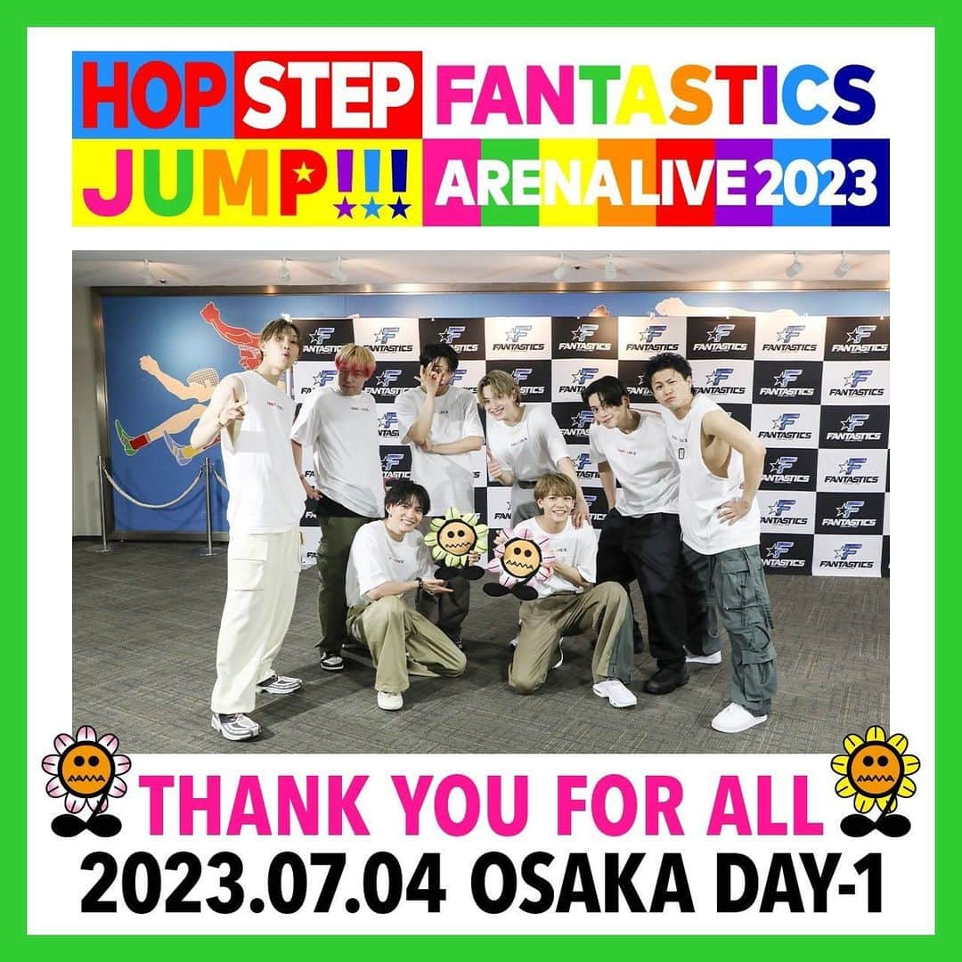 FANTASTICS from EXILE TRIBEさんのインスタグラム写真 - (FANTASTICS from EXILE TRIBEInstagram)「. FANTASTICS ARENA LIVE 2023 "HOP STEP JUMP"  OSAKA DAY-1  #FANTASTICS #HOPSTEPJUMP #ファンタアリーナ #TellMe」7月5日 1時06分 - fantastics_fext