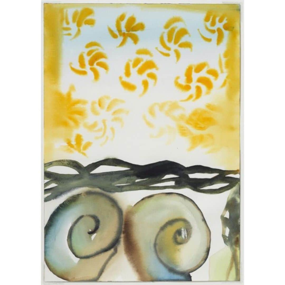 THE ROWのインスタグラム：「Francesco Clemente; ‘Nr 13’, 1985」