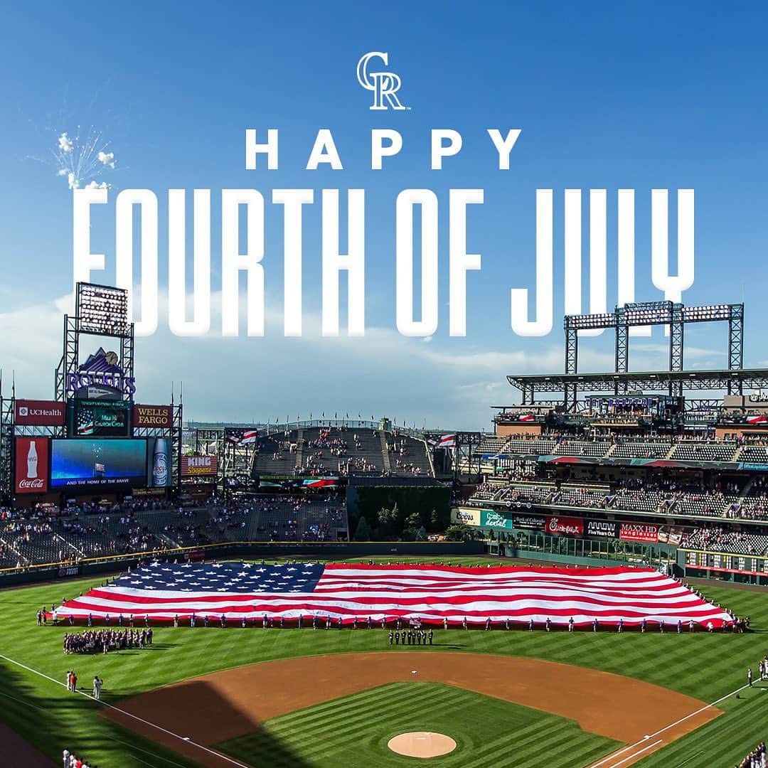 コロラド・ロッキーズのインスタグラム：「Happy 4th of July, Rox Fans!」