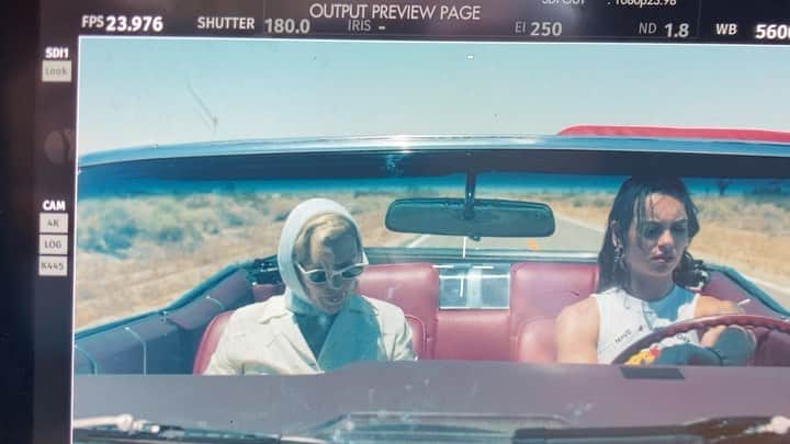 ステイシー・ハイダックのインスタグラム：「Survived 109🌡weather, dust devil tornados, and blood… lots of blood. Bts of Brand New Cadillac  Thank you so much to everyone who was involved in making this short a reality. To the cast and crew we are so grateful for giving  your all to this passion project. This has been a project that is so dear to the little family and can’t wait for it to grow into a feature!!!   @bradfordtatum5 @calla.d.reyes @kelsography @flowerhitsthebigtime @lazzybearwalker @davidmcastro @escully @aaronburton12 @bocaj.grip @latesoundmixer @reinahardesty @bridgerzadina @asiacataldo @matt_g_rosenberg @paultelfer @solomonastley @ayf.media @tasha.patrick  #brandnewcadillac #shortfilm #womeninfilm #bts #BrandNewCadillac.TheMovie」
