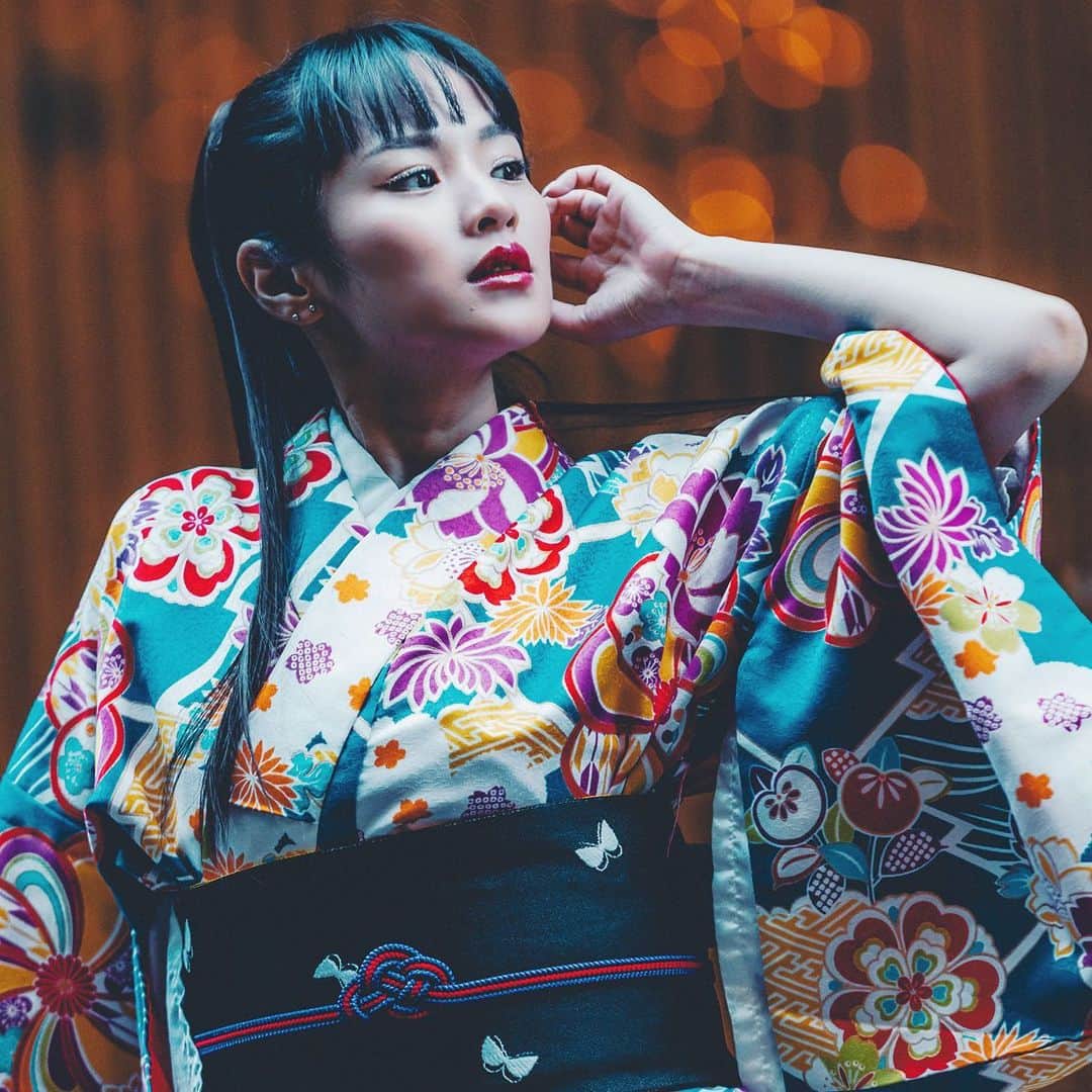 野々宮ミカのインスタグラム：「. おはよおおお  #着物　#kimono #挨拶 #japan」
