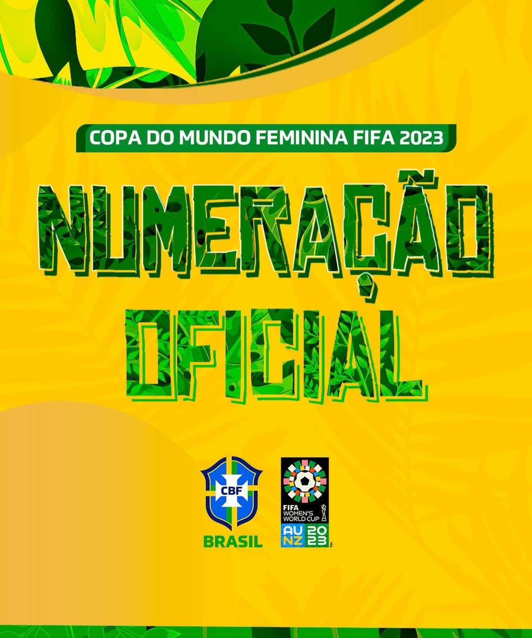 サッカー ブラジル代表チームさんのインスタグラム写真 - (サッカー ブラジル代表チームInstagram)「📋 Numeração oficial da #SeleçãoFeminina para a @fifawomensworldcup! Vamos com tudo #PelaPrimeiraEstrela! ⭐️🇧🇷」7月5日 7時28分 - cbf_futebol