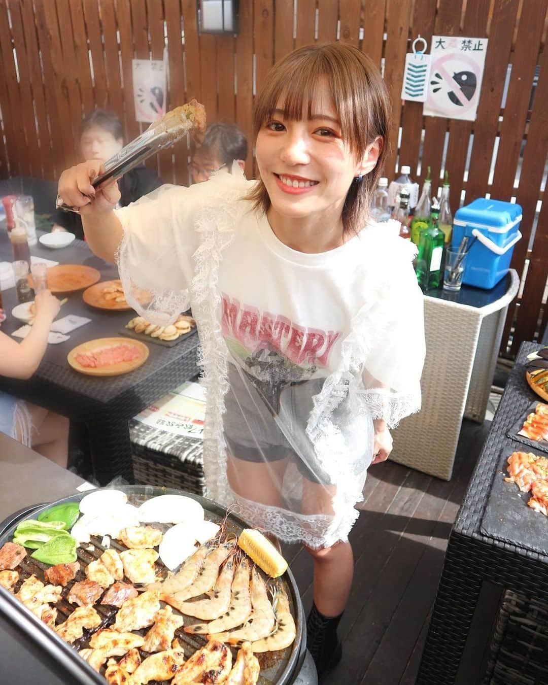 河路由希子のインスタグラム：「. 夏はBBQ! 5月にやったBBQの記録📝」