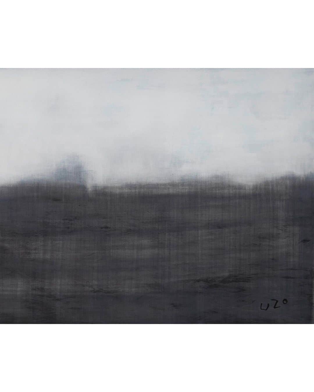 Uzo Hiramatsuさんのインスタグラム写真 - (Uzo HiramatsuInstagram)「2022.  「遠観」500×1200㎜ #painter #Japan #fukuoka #contemporaryart #painting #drawing #mixedmedia  #墨 #水墨 #水墨画」7月5日 15時01分 - uzo_hiramatsu