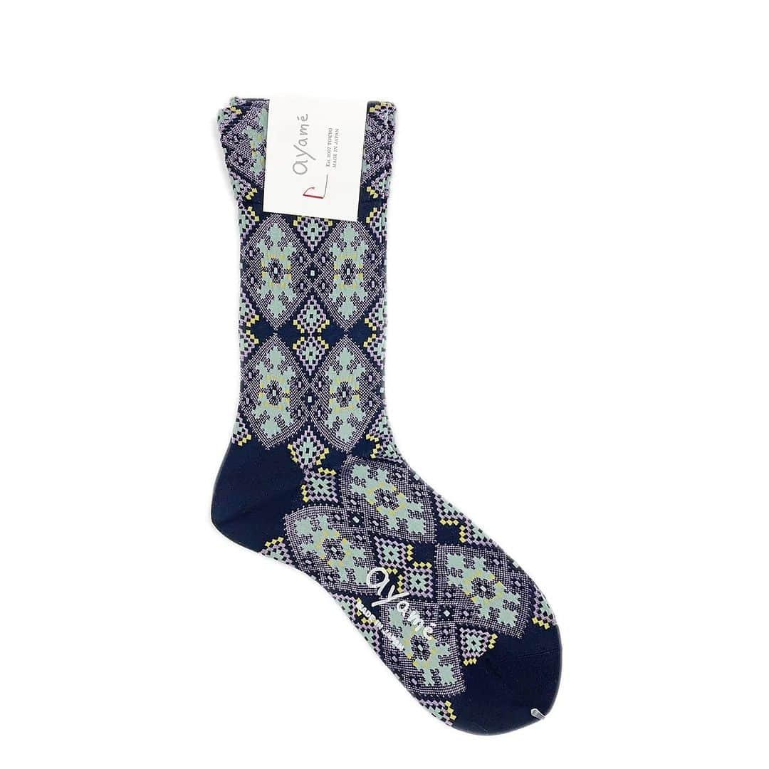 アヤメのインスタグラム：「New in🎨🧦 Available #onlinestore #worldwideshipping📦✈️   #新入荷 #新色 #ayamesocks #socksoftheday #fashionsocks #socksfetish #sockslover #socksofinstagram #texiledesign #sockstyle #fashiondesign #sockdesign #sockdesigner #sockswag #japanesesocks #madeinjapan #japanesebrand #靴下 #靴下コーデ #靴下好き #靴下デザイン #靴下倶楽部 #靴下好きな人と繋がりたい #足元倶楽部 #足元コーデ #ソックス #靴下ブランド #ソックスコーデ」