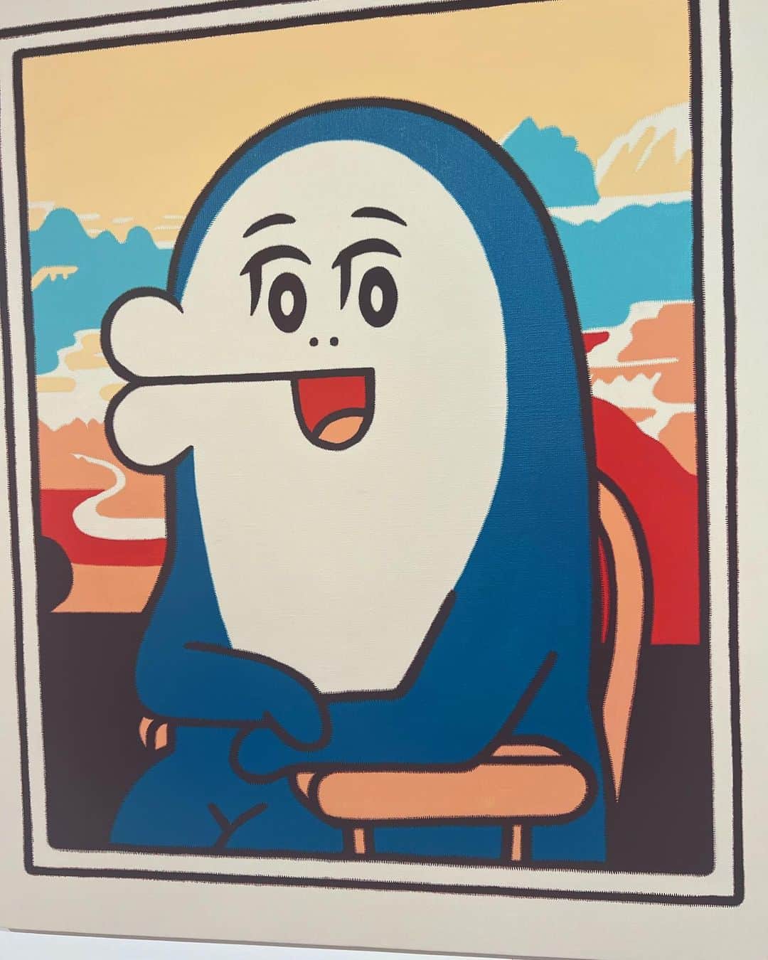 のインスタグラム：「Mona Lisa @japanhouseldn #wavejapan Artist AC-BU Japanese Graphic Arts」