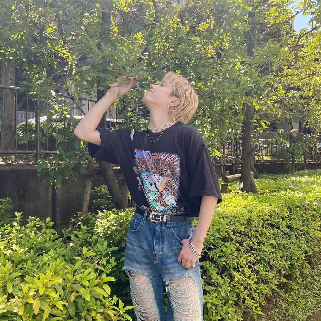 SHINさんのインスタグラム写真 - (SHINInstagram)「🌿🎐🍀  @hystericglamour_tokyo   #shinchan_style #madkid」7月5日 20時36分 - shin_madkid