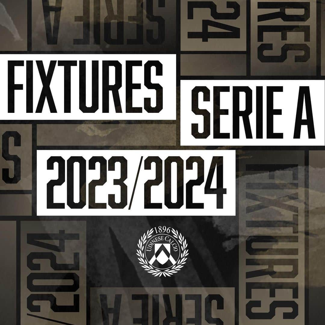 ウディネーゼ・カルチョのインスタグラム：「🗓️ Il calendario della @seriea 2023-2024 dei bianconeri 🙌  🗓️ Udinese's 2023/24 Serie A fixtures 🙌  ⚪️⚫️ #ForzaUdinese #AlèUdin #Udinese #SerieATIM」