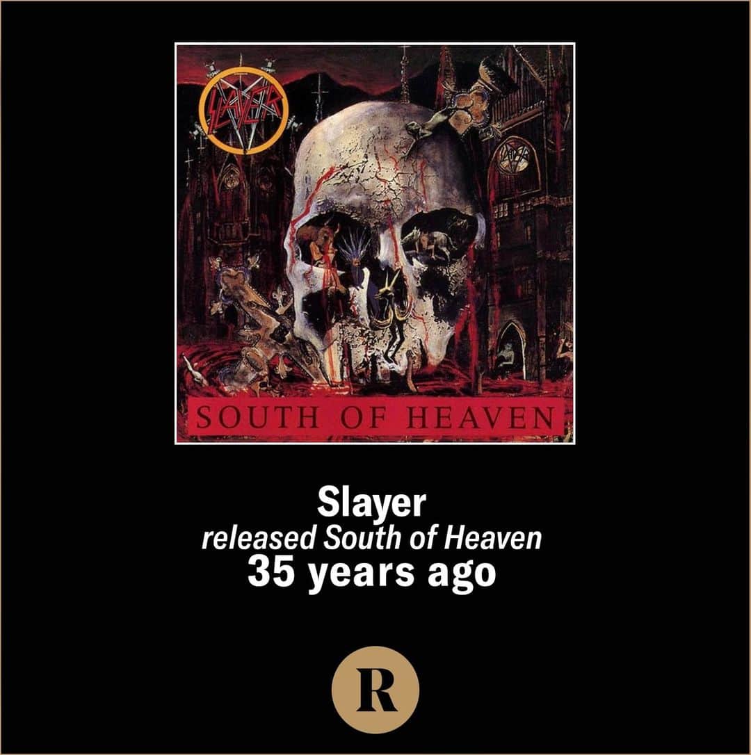 Revolverさんのインスタグラム写真 - (RevolverInstagram)「⚡ Slayer released 'South of Heaven' on this day in 1988. ⁠ ⁠ 🎧 When did you first hear it?」7月5日 21時00分 - revolvermag