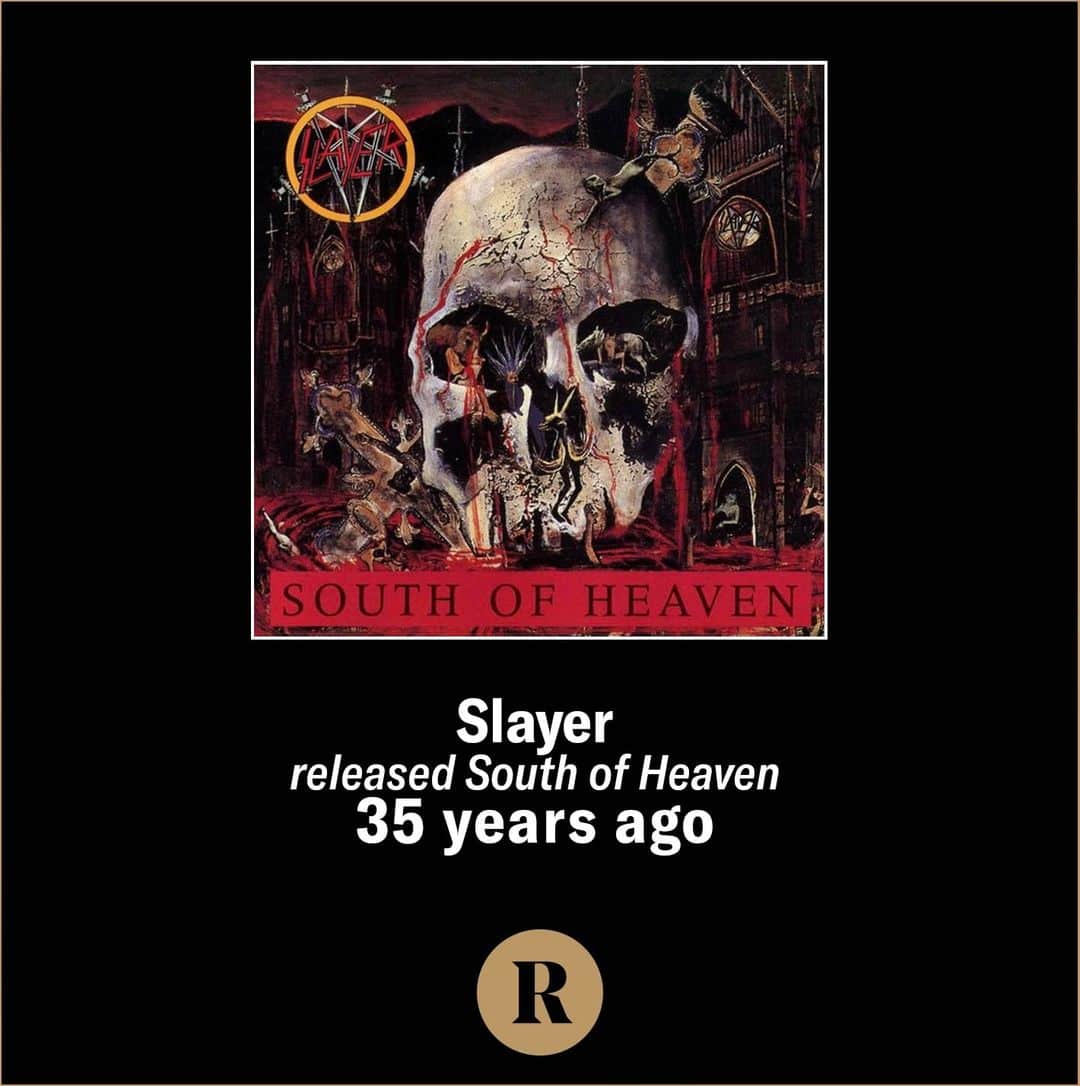 Revolverのインスタグラム：「⚡ Slayer released 'South of Heaven' on this day in 1988. ⁠ ⁠ 🎧 When did you first hear it?」