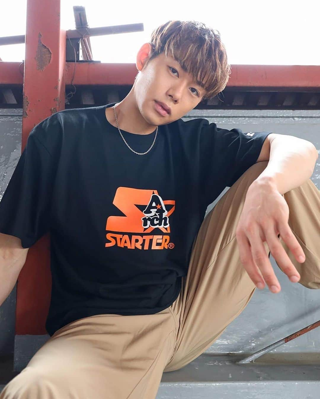 藤高宗一郎さんのインスタグラム写真 - (藤高宗一郎Instagram)「. STARTER BLACK LABEL×ARCH🧡🖤🩵🩶 どれもお気に入りです✨ #arch #starter #キョウハナニヲキテイコウ @arch_bal @starterblacklabel.jp」7月5日 21時13分 - ssou3