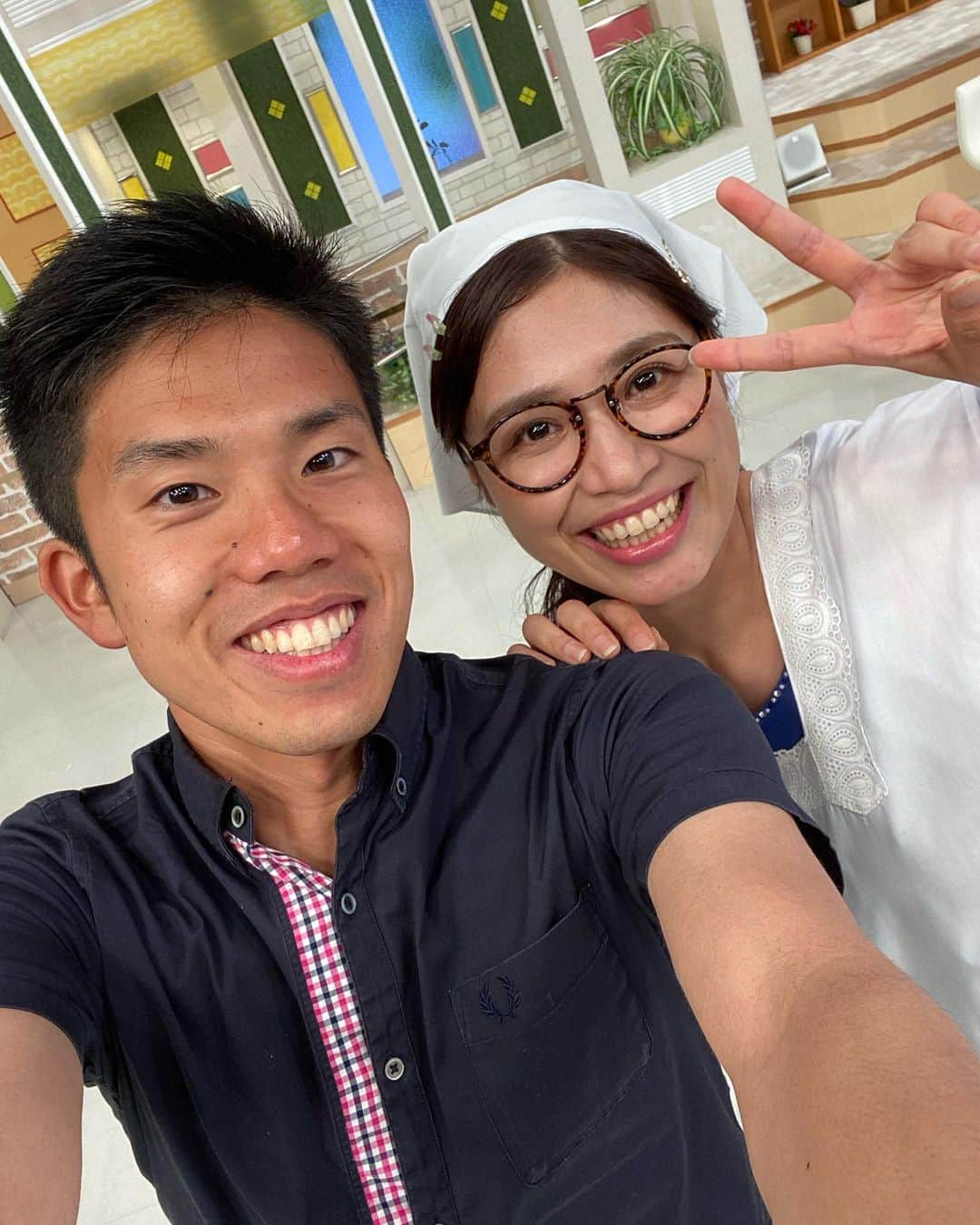 のインスタグラム：「この度、 「HTBアナウンス部」のアカウントが誕生👏 早速、とある企画が始まっています！ そのトップバッターが私と大野さんだったので、 良かったらのぞいていただけたら嬉しいです😊 @htb_announceofficial   めぐ母さんのインパクトには、絶対に勝てません🤭  #HTBアナウンス部 #フォロー #いいね #お願いします #大野恵 アナウンサー またの名を #めぐ母さん #先輩 #HTB #アナウンサー #五十幡裕介 #後輩」