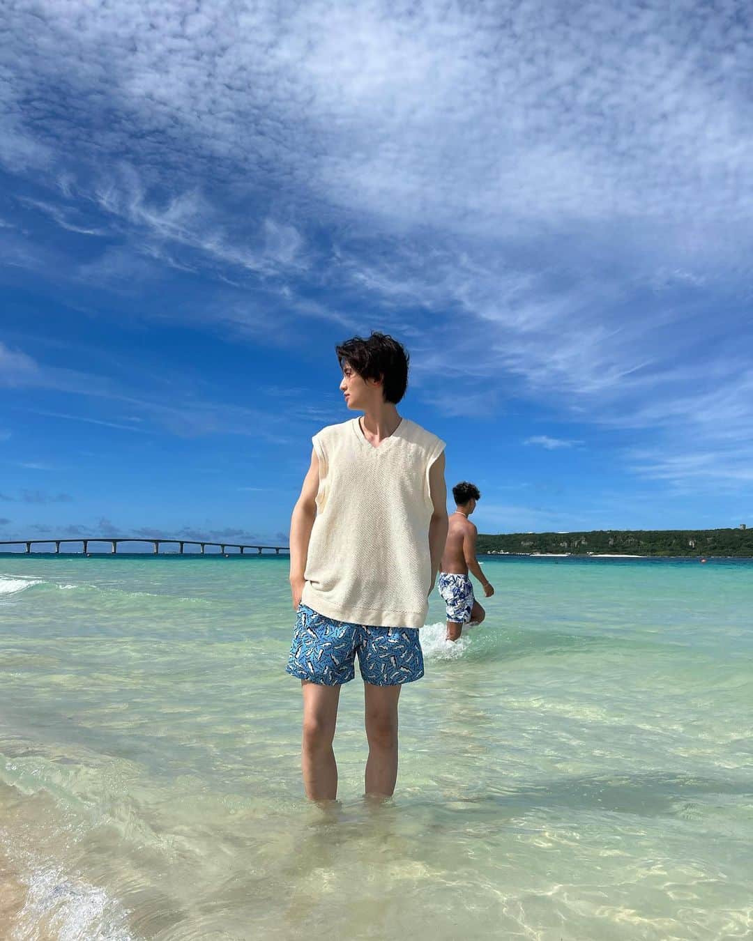 佐久間美波さんのインスタグラム写真 - (佐久間美波Instagram)「日本とは思えないくらい海が綺麗🏖️  #宮古島#沖縄」7月5日 21時21分 - mi_na_mi_628