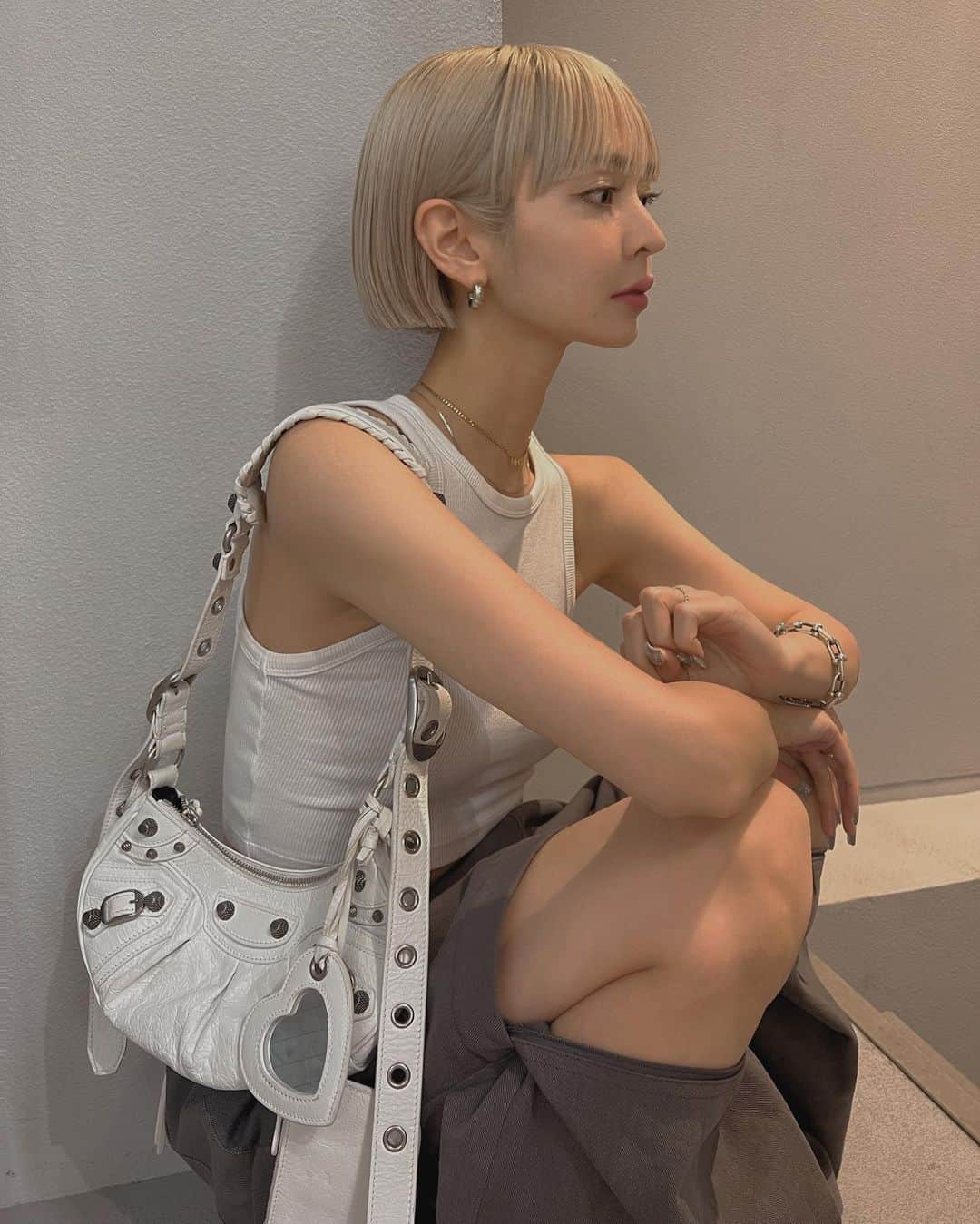 梅村実帆のインスタグラム：「今日はこんな感じ🤾🏼🤍」