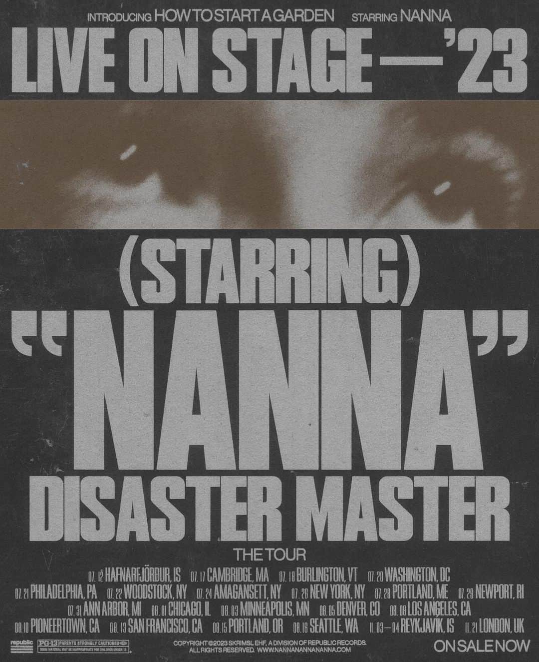 Of Monsters and Menのインスタグラム：「Nanna’s Disaster Master tour starts in one week! 🌪️🤍」
