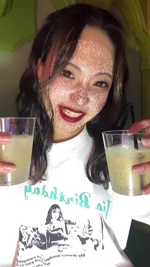 ゆいののインスタグラム：「ゆうちゃん 3杯 かずきくん 2杯 ドリンクありがとううううう🥤💕」