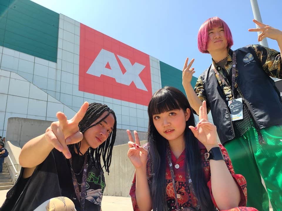 ASTERISM（アステリズム）のインスタグラム：「・ 🔹LIVE🔹 Thank you for coming to "AX -Anime Expo '" yesterday🙏️☺️ @animeexpo    We are glad you all sang so much!! 😎  🎸NEXT GIG 🎸 Jul. 9th Sun Finally, the One Man Show in Santa Ana!😆 It's free to see👊 @observatoryoc   #AX2023 #AnimeExpo2023  #ASTERISM #アステ #LIVE」