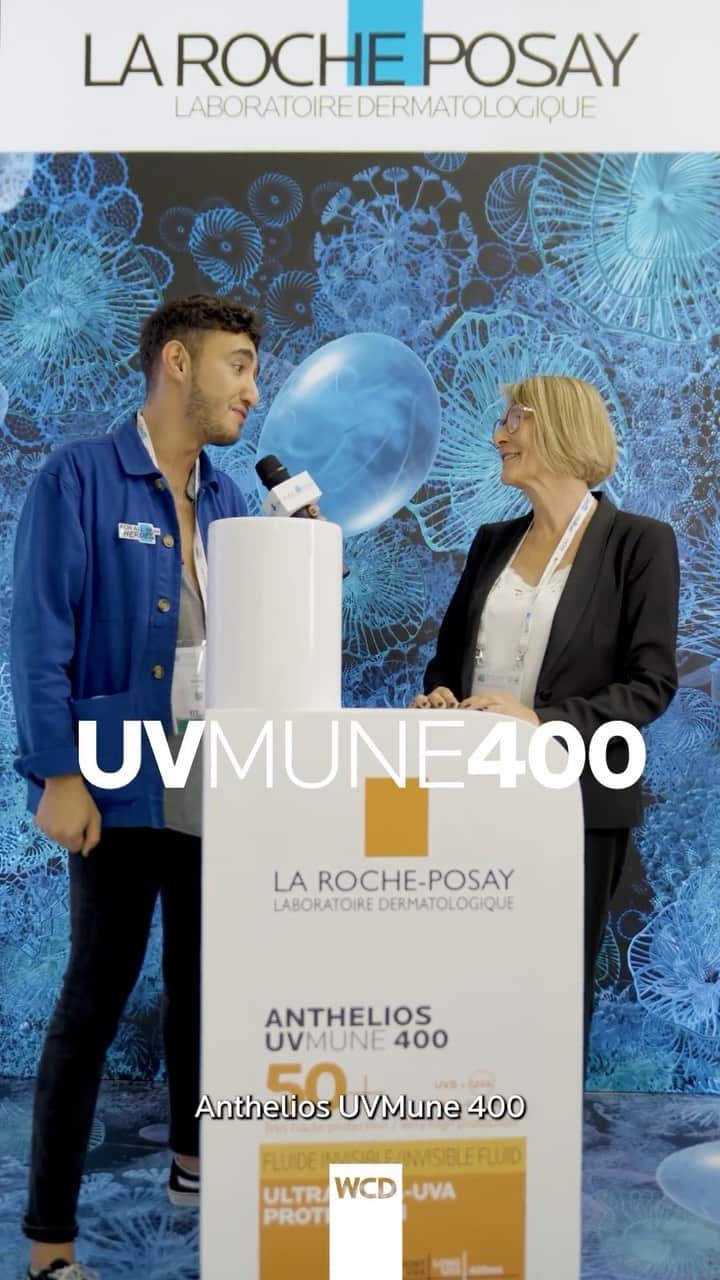 La Roche-Posayのインスタグラム：「Live from the World Congress of Dermatology, Françoise Bernard, our expert in photoprotection, explains the revolutionary Mexoryl 400 UV filter 🤩  #larocheposay #wcd #uvmune400 #skincare」