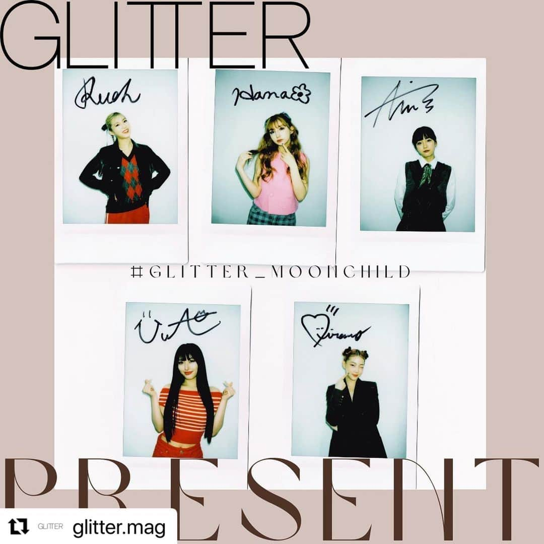 唐沢憲司のインスタグラム：「@glitter.mag  【サイン入りチェキPESENT】バックカバーに登場しているMOONCHILDのサイン入りチェキを5名にプレゼント！  GLITTER 2023 SUMMER issueではWカバーとして、バックカバーは5月にデビューをしたばかりのMOONCHILDが初登場。  大型オーディションを勝ち抜き、彗星のごとく現れた彼女たちが 着こなすのは、Z世代の憧れブランドAMI PARIS。  ワールドワイドなコラボレーションを１０ページに渡り特集しています。  彼女たちのインタビューもまじえながら、80年代ガールズMovieをテーマにファッションムービーの世界にいざないます！  応募期間：6月27日（火）～7月11日（火）  ご応募方法  ●Instagramからご応募  ①GLITTER公式Instagram　をフォロー  ②応募期間中にInstagramの #GLITTER_MOONCHILD  投稿にいいね  応募完了！  詳しい応募要項はGLITTER_onlineで✔︎ https://glitter-official.com/2023/06/moonchild_amiparis/  #MOONCHILD  @moonchild_official_ig   #GLITTER #グリッターマガジン #チェキプレゼント　#プレゼント企画」