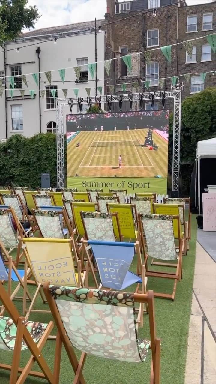 MATCHESFASHION.COMのインスタグラム：「A Summer of Sport in partnership with @belgravia_ldn is well underway this week. Visit our kiosk to find out how to claim your #SummerOfMATCHES marble fan and exclusive discount 🎾」