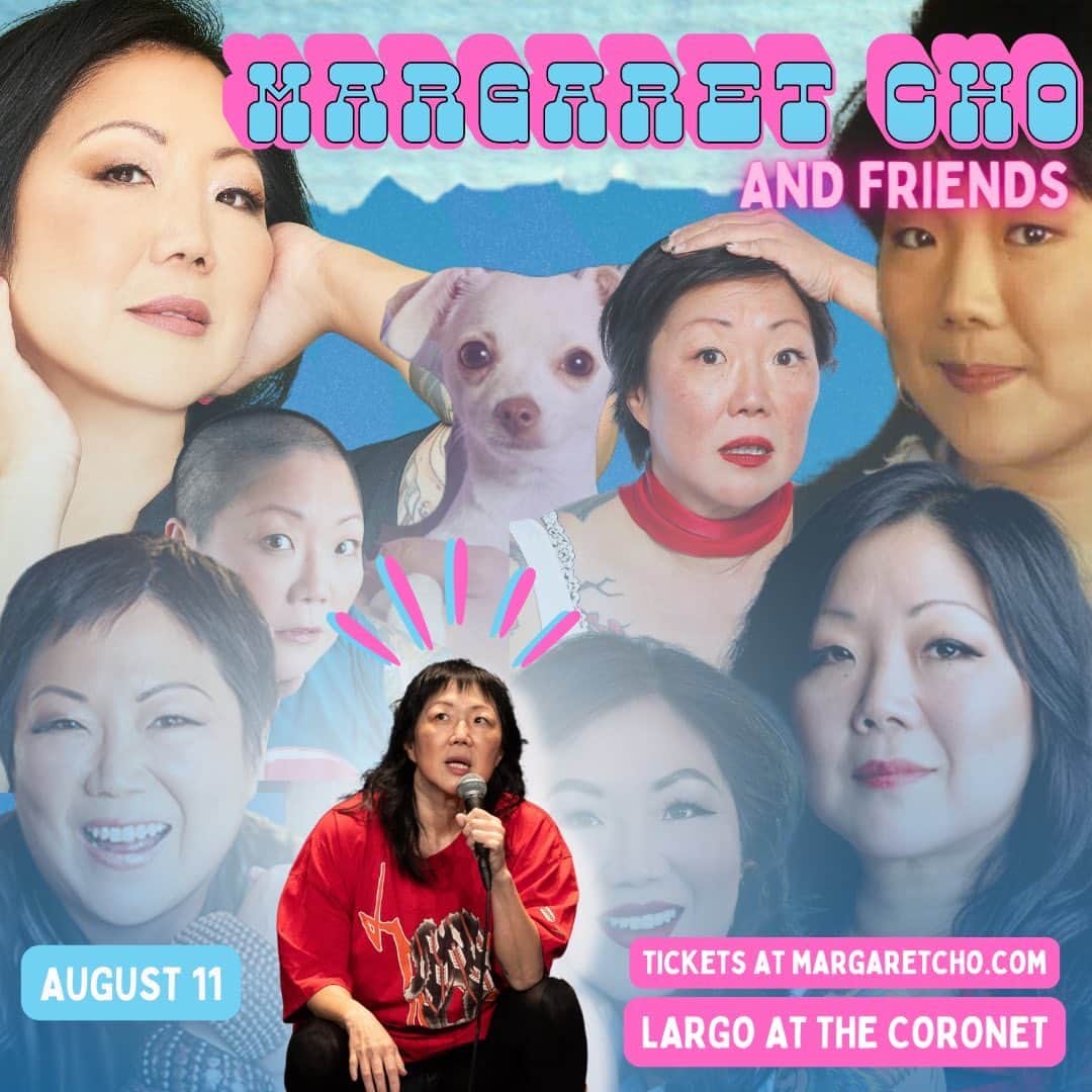 マーガレット・チョーのインスタグラム：「Just me and some friends of mine. LARGO AUGUST 11 - tickets at margaretcho.com」
