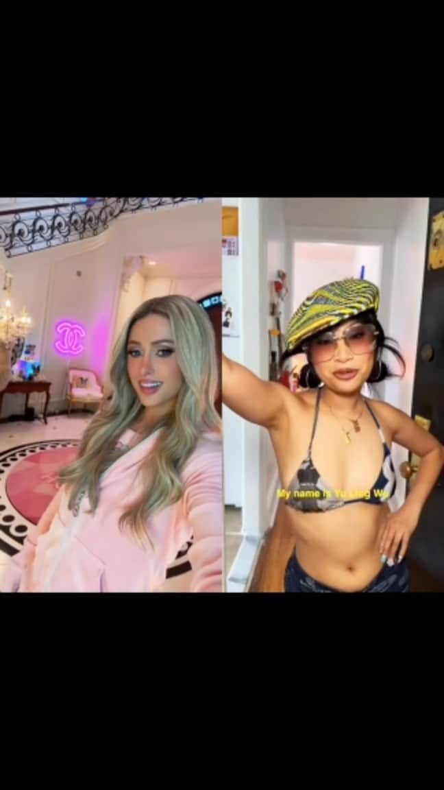 パリス・ヒルトンのインスタグラム：「This is iconic @YuLingWu 😍💕 😂tag me in your Hot One videos for a chance to get a duet from me🥰🔥🌮 #ThatsHot」