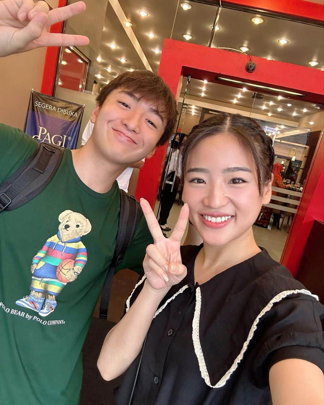 仲川遥香のインスタグラム：「🇯🇵X🇯🇵 in Indonesia 🇮🇩 @skzk_yusuke   #indonesia #jakarta #jepang #youtube #ジャカルタ生活 #仲川遥香」