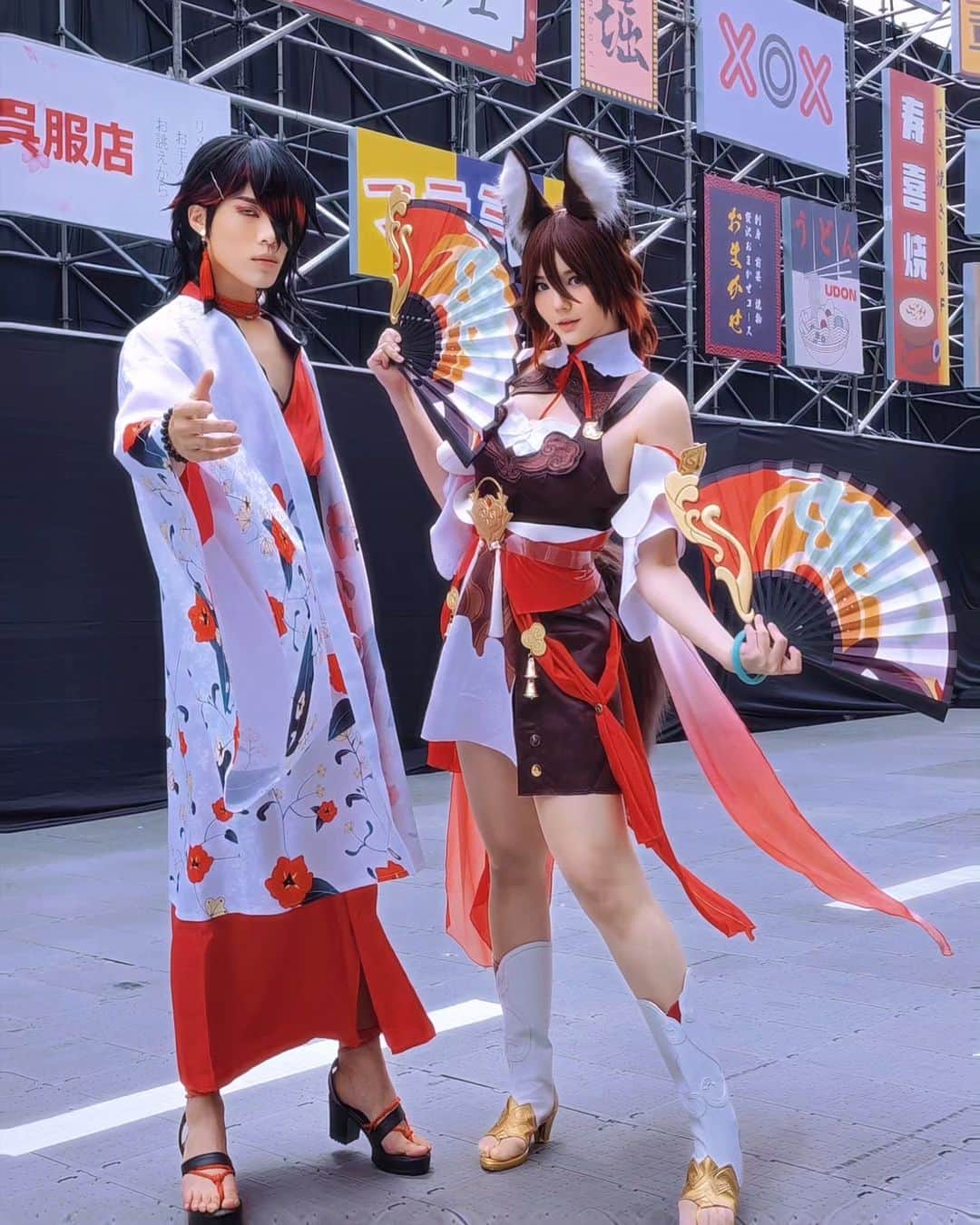 YingTzeのインスタグラム：「Nihon Matsuri Appreciation Post 📯  @yingtze and I are so grateful to @nihonmatsuri_ for having us as cosplay guest this year! The event was beautifully decorated, and it felt like we were transported to Japan 🇯🇵  To all the cosplay competition contestants, thank you for all your hard work, sacrifices, and sleepless nights. You all gave your 200%, and it was an honor to witness your performances on stage. 🫶🏻❤️  Thank you to our fellow judges @ryukku_cosplay and @rikkablurhound for sharing your knowledge and experiences with us. It was a pleasure to collaborate with you ✨  We also want to thank all of you who came to support us at the event. It was heartwarming to see so many familiar faces in the crowd ❤️  We hope you all enjoyed the event as much as we did! 🥰」