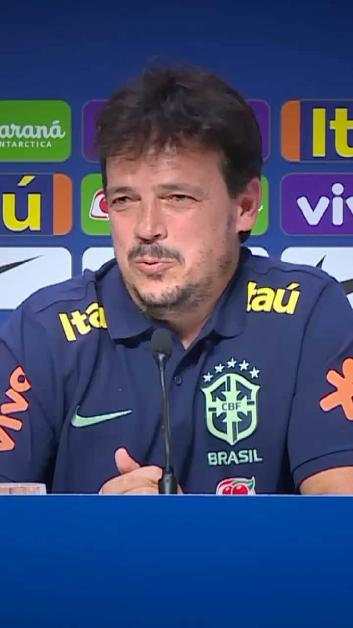 のインスタグラム：「“Vou fazer o meu melhor para trazer muita alegria aos torcedores brasileiros”, falou o professor Fernando Diniz. 💪🏾🇧🇷  🎥 @lesley_ribeiro」