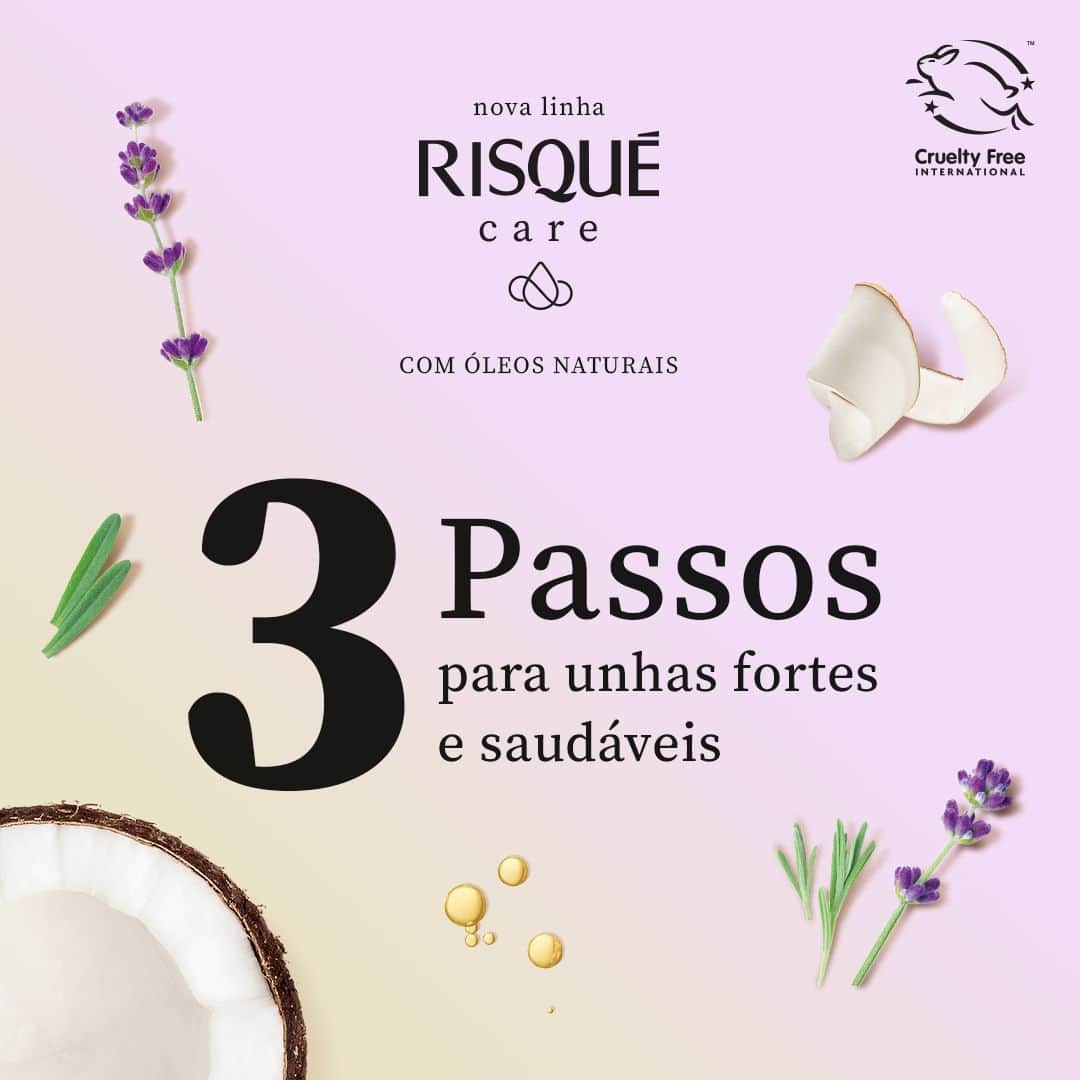 Risqueのインスタグラム：「Você está sentindo as suas unhas fracas e quebradiças? 😞 Confira as nossas dicas para deixá-las saudáveis, fortes e incríveis com Risqué Care.  Compre a linha completa no link da bio  #risquéoficial #risquécare #tánasnossasmãos #nailcare」