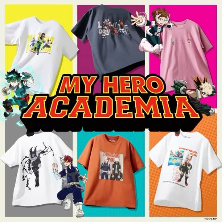 uniqlousaのインスタグラム：「⏰Only 1 day left! ⏰  From Deku and Bakugo to Uraraka and Toga, get a little Quirk-y with your favorite heroes and villains from My Hero Academia!  Preview the full collection before it arrives tomorrow 7/6, in all stores + Uniqlo.com   #uniqlo #uniqlousa #uniqlout #myheroacademia」